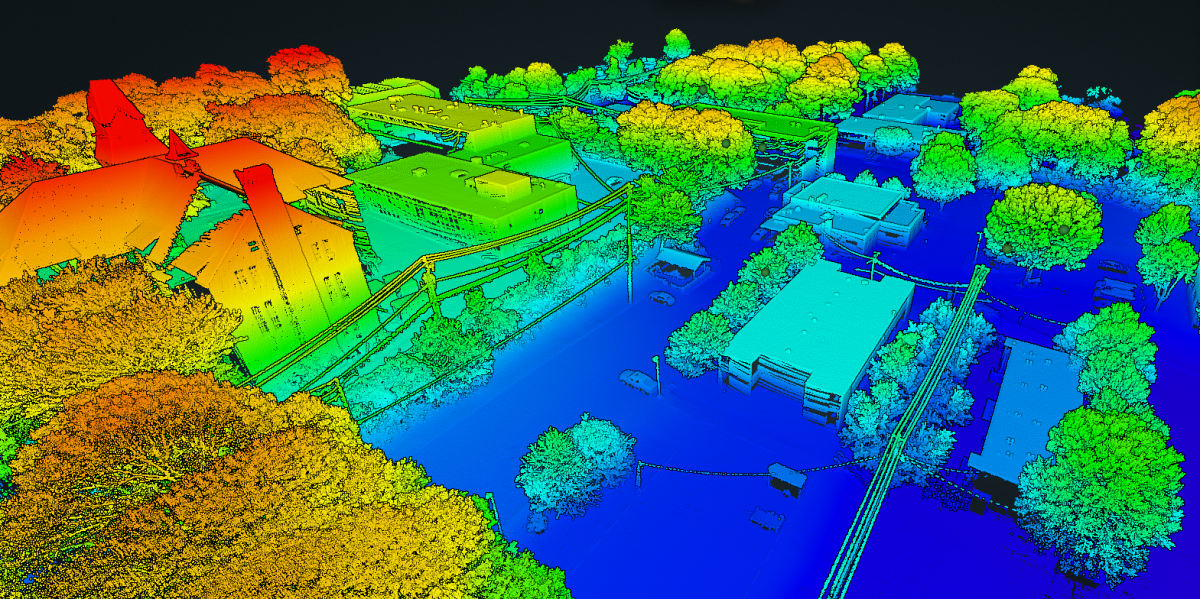 LiDAR inspections aerial data example